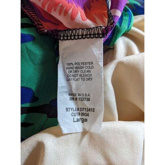 Newbury Kustom USA Women's Dress Size Large Geometric Tie Dye - Picture 6 of 6